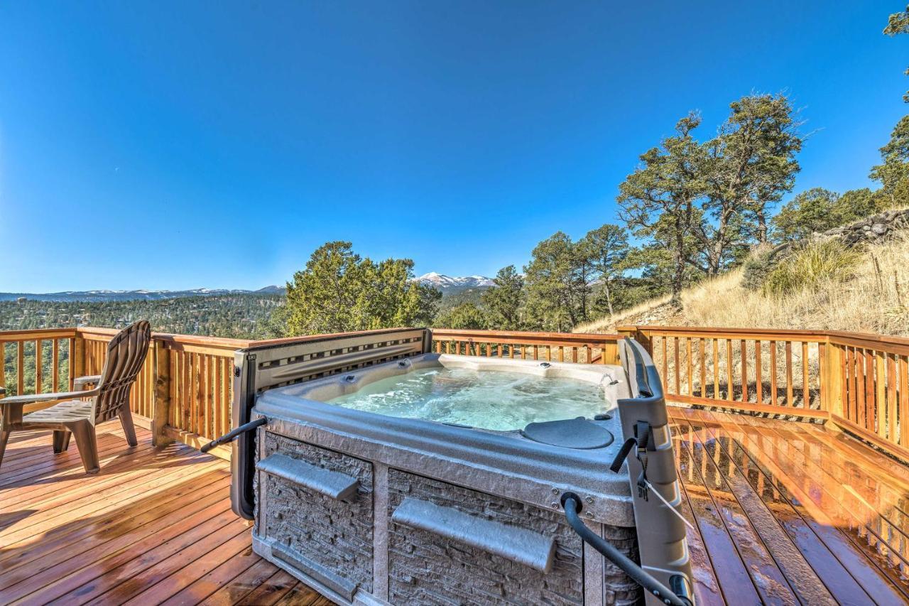 Mountains Majesty Cabin With Hot Tub And Mtn Views! Ruidoso Dış mekan fotoğraf